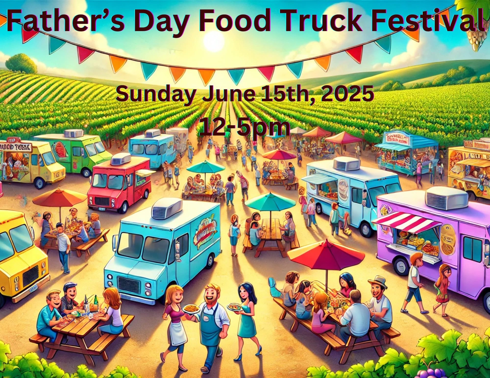 Father's Day Food Truck Festival Sunday June 15th, 2025